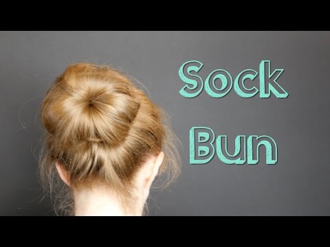 How To Make a Sock Bun Hairstyle // Becky Stern