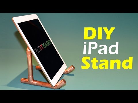 How To Make an iPad Holder out of Copper Pipe - DIY iPad Stand