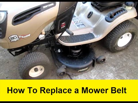 How To Replace a Mower Belt and Idler Pulley