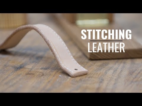 How To Saddle Stitch Leather