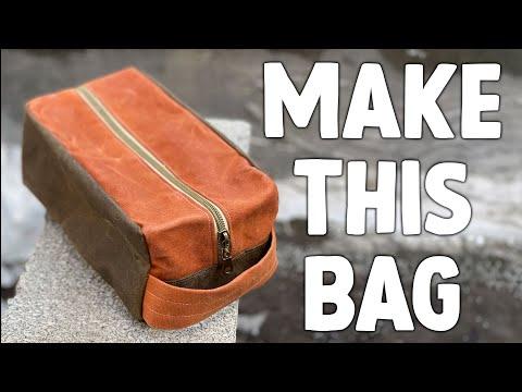 How To Sew a Dopp Kit Bag (Free Pattern)