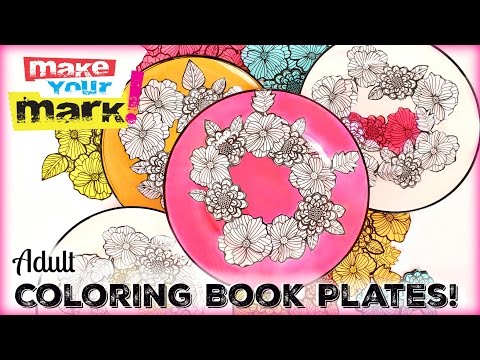 How to: Adult Coloring Book Dishes