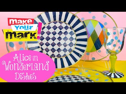 How to: Alice in Wonderland Dishes DIY