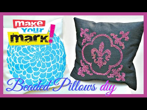 How to: Beaded Pillows (without beading)