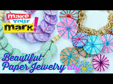 How to: Beautiful Recycled Paper Jewelry