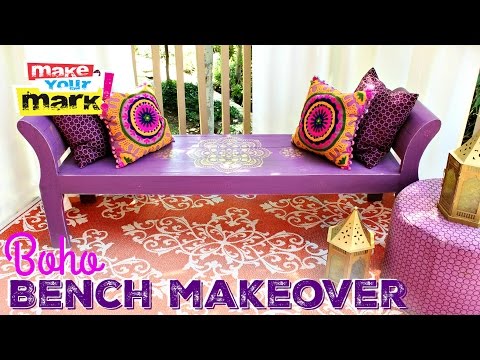 How to: Boho Bench Makeover