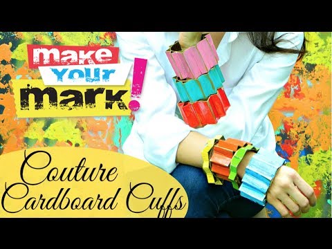 How to: Couture Cardboard Cuffs DIY