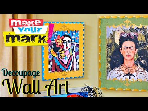 How to: Decoupage Wall Art