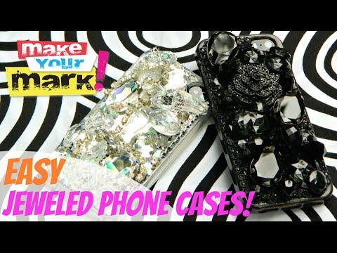 How to: Easy Jeweled Cell Phone Cases