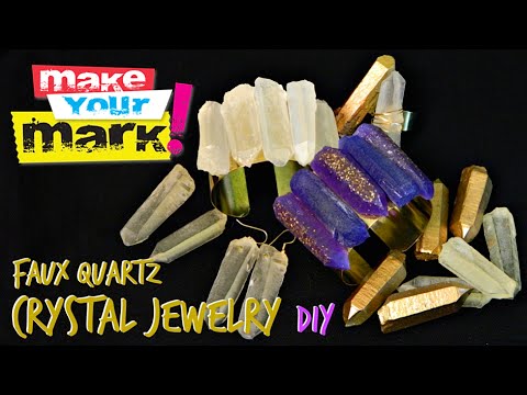 How to: Faux Quartz Crystal Jewelry