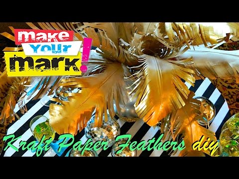 How to: Kraft Paper Feathers