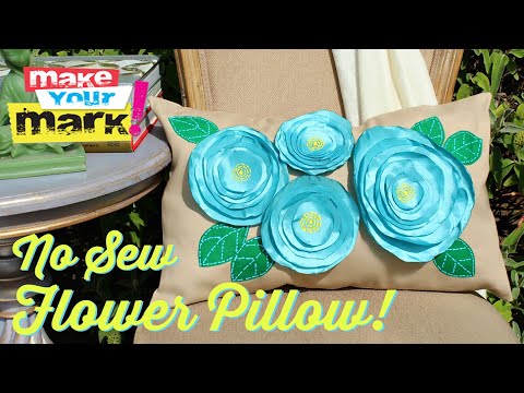 How to: No Sew Flower Pillows