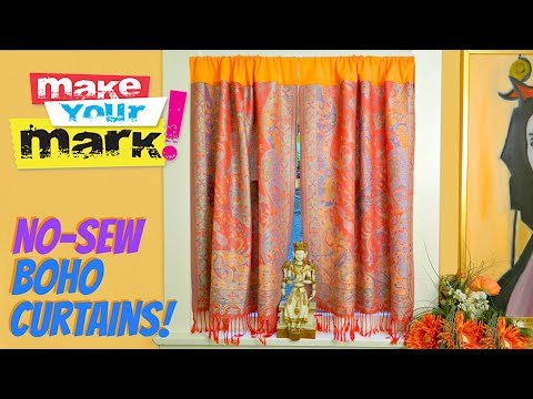 How to: No-Sew Boho Curtains