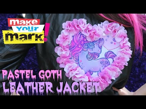 How to: Pastel Goth Leather Jacket