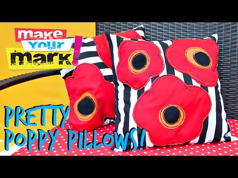 How to: Pretty Poppy Pillows