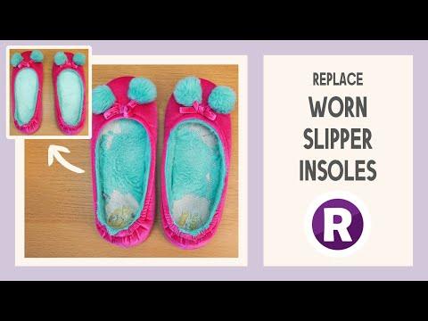 How to: Repair Slippers That Have Worn Away Inside | Replace Your Insoles