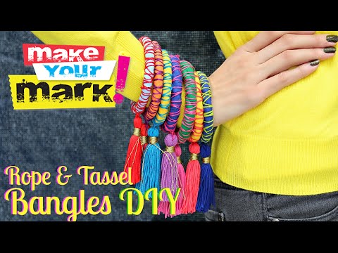 How to: Rope and Tassel Bangles