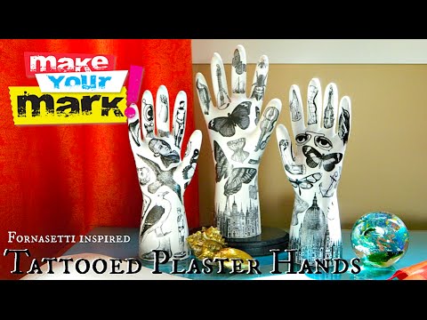 How to: Tattooed Plaster Hands