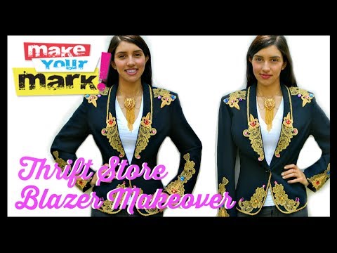 How to: Thrift Store Blazer Makeover