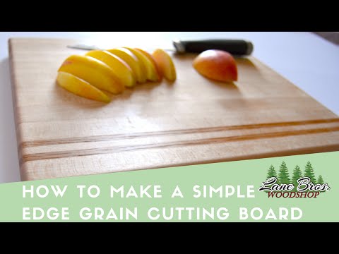 How to // Simple Edge Grain Cutting Board