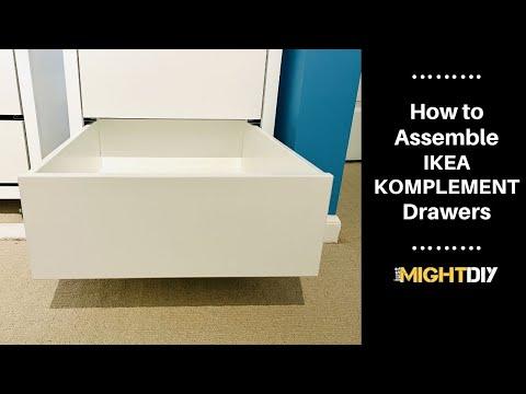 How to Assemble Ikea Komplement Drawers - Step by Step Ikea Tutorial