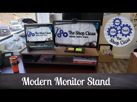 How to Build a Desktop Monitor Stand and Charging Station