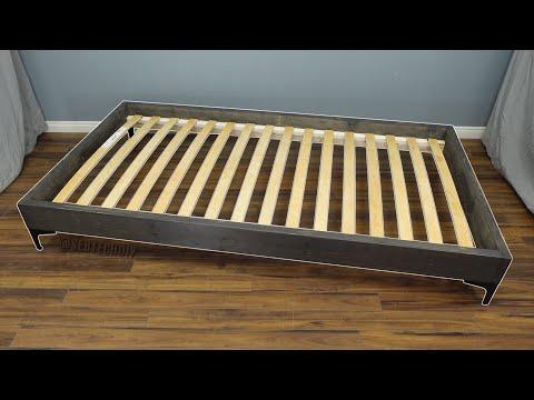 How to Build a Simple Bed Frame on a Budget - EASY DIY