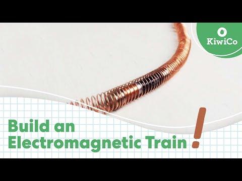 How to Build an Electromagnetic Train | STEAM DIY | KiwiCo