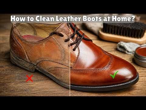 How to Clean Leather Boots at Home | Make Old Boots Look Brand New