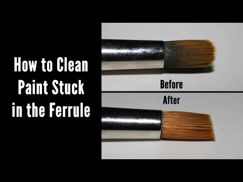 How to Clean the Ferrule of a Paintbrush