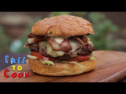 How to Cook a Crispy Bacon and Cheese Burger