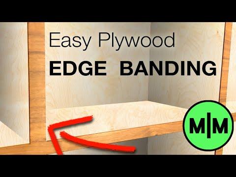 How to Cover Plywood Edges With Real Wood! (Super Simple Wallnut Edge Banding)