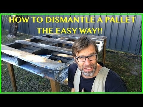 How to Dismantle a Pallet. The EASY Way! Two Great Techniques.