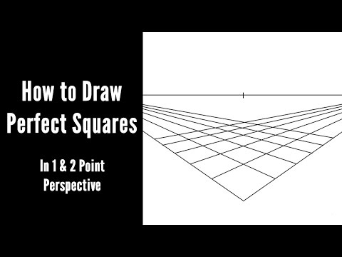 How to Draw Perfect Squares in 1 &amp;amp; 2 Point Perspective