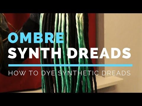 How to Dye Synthetic Dreads Ombre Balayage - DoctoredLocks.com
