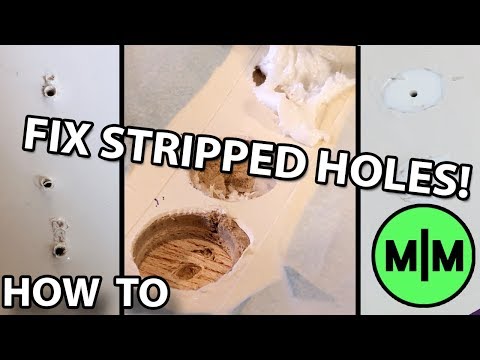 How to Fix Stripped Holes in Furniture. (Easy and Permanent fix!)