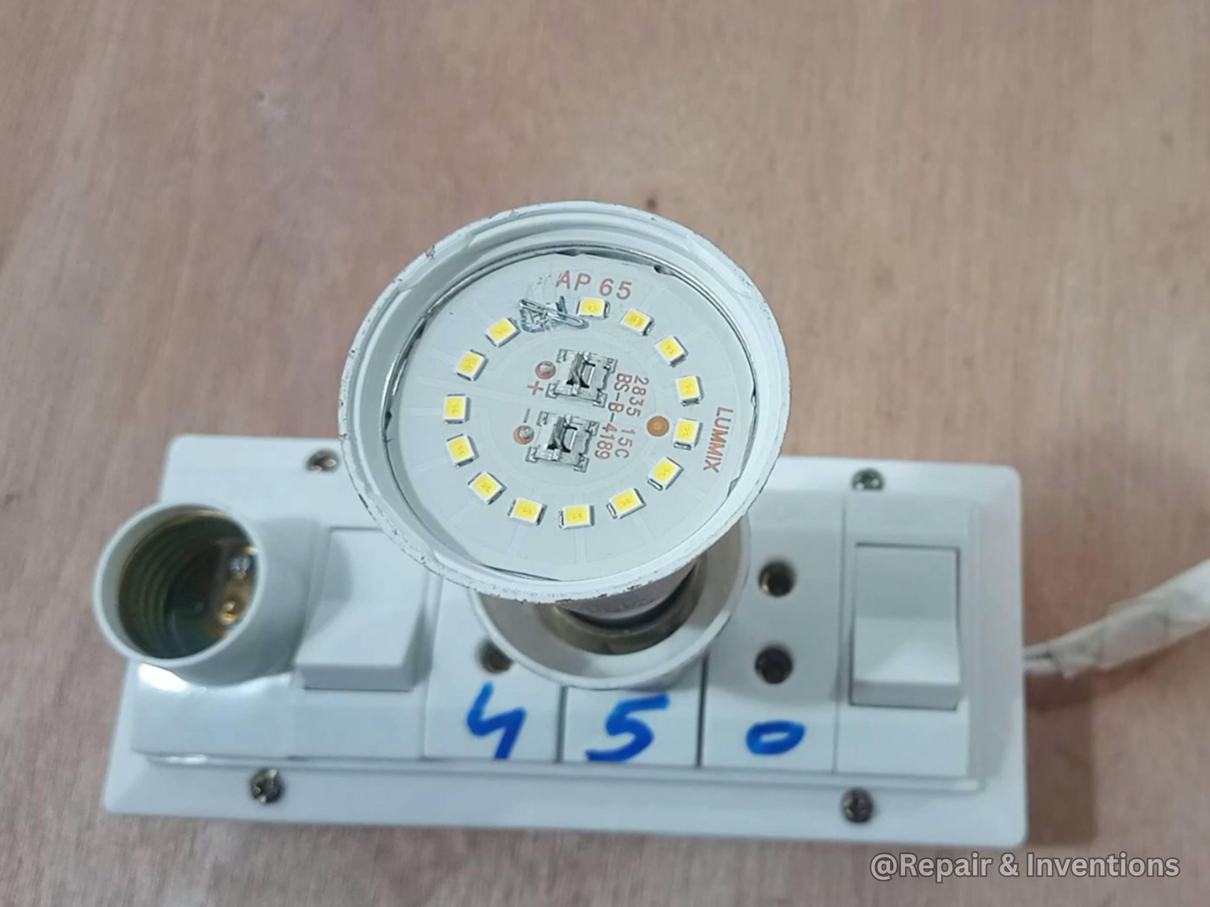 How to Fix a Dead LED Bulb at Home Using a Staple Pin .jpg