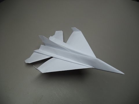 How to Fold an Origami F-16 Paper Airplane