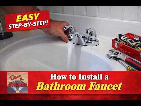 How to Install or Replace a Bathroom Faucet