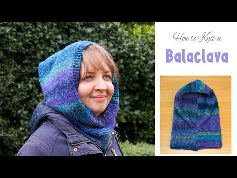 How to Knit a Hooded Scarf | Easy Balaclava Knitting Pattern for Beginners | Flat Knitting