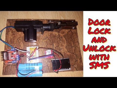 How to Lock and Unlock Door with Mobile Phone | GSM Based Door Lock | Lock and Unlock door with SMS