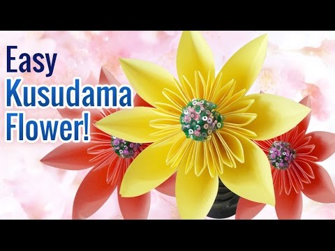How to Make Beautiful &amp;amp; Super Easy DIY Paper Flowers | Kusudama Flower | DIY Crafts