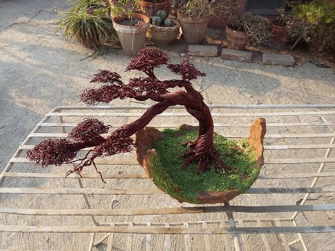 How to Make Copper Wire Tree with Bonsai Pot (Part 1)