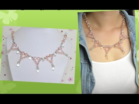 How to Make Crystal Necklace with Clear Glass Beads - Pandahall