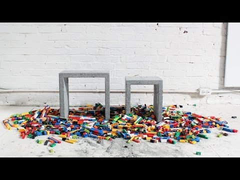 How to Make DIY Concrete Nesting Tables with Legos