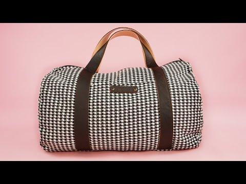 How to Make Duffle Handbag + Printable Sewing Pattern