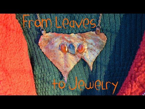 How to Make Electroformed Copper Jewelry with Poplar Leaves