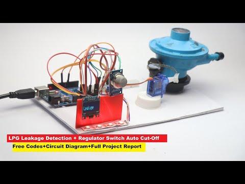 How to Make LPG Leakage Detection System with Display and Auto cut off Regulator using Arduino