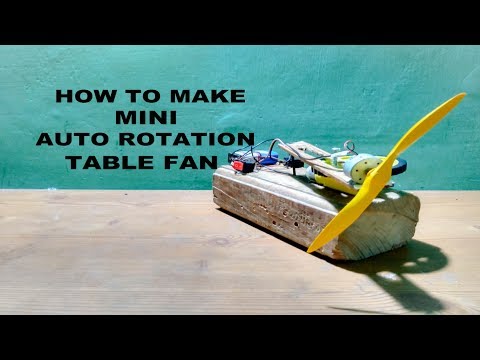 How to Make Mini Table Fan Auto rotation at home