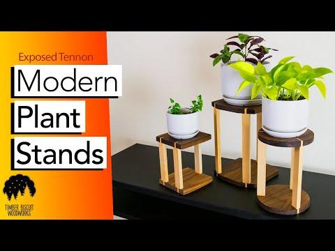 How to Make Modern Plant Stands | DIY Woodworking